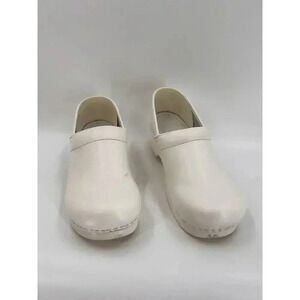 Dansko Women's Professional White Leather Clogs Shoes EU Size 42 US 11.5